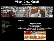 Tablet Screenshot of moebel-diele.de